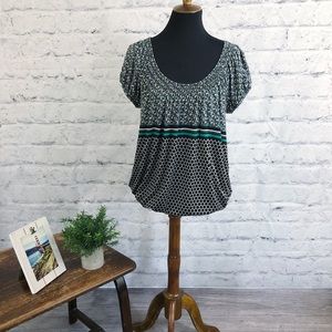 Max Studio elastic waist blouse